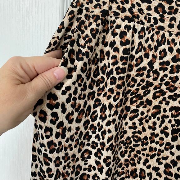 Robert Louis NWT Womens Large Leopard Print High Rise Jogger Pants - Picture 7 of 10